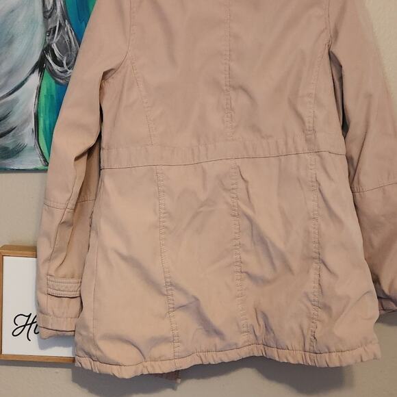 Coat #Mo medium calm pink jacket fake fur lining very warm bomber jacket style - Picture 6 of 11